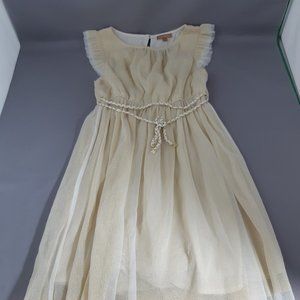 Girls Gold Party Dress